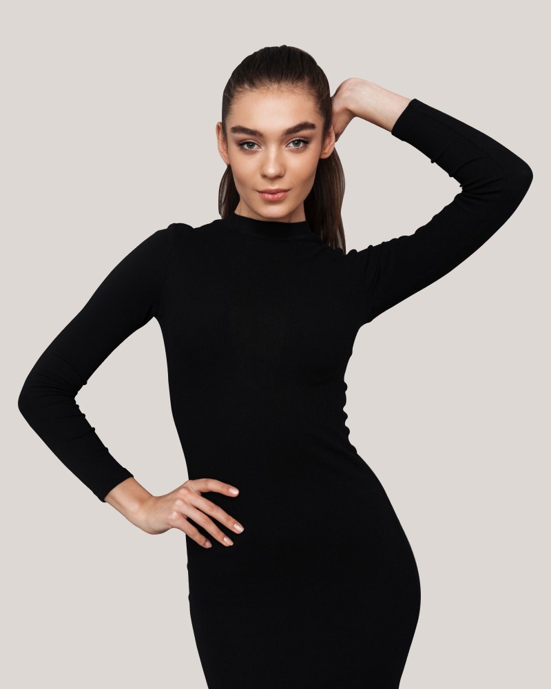 Solid Black Dress