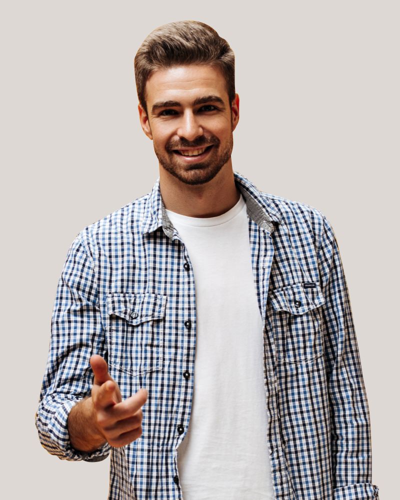 White Check Shirt & Trouser